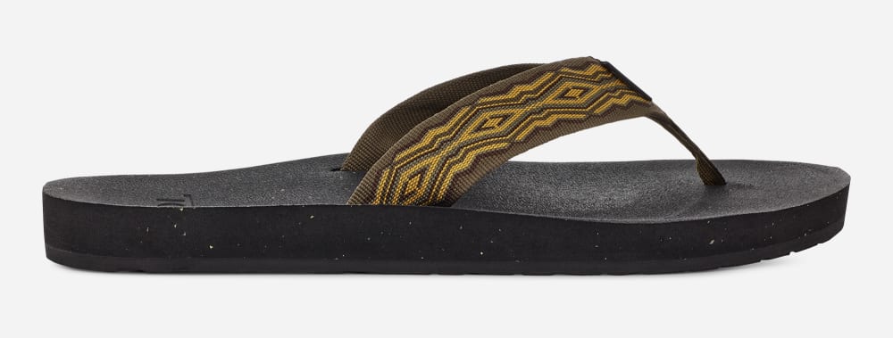 Teva Reflip Flip Flops Herre Mørke Olivengrønne | Norge-0139