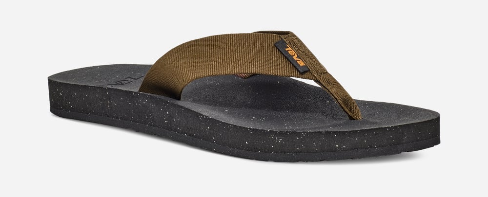 Teva Reflip Flip Flops Herre Olivengrønne | Norge-9850