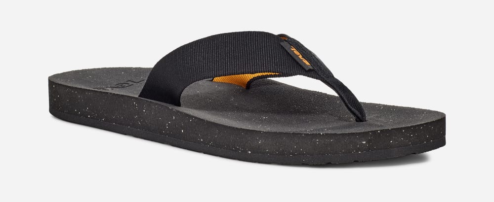 Teva Reflip Flip Flops Herre Svarte | Norge-2153