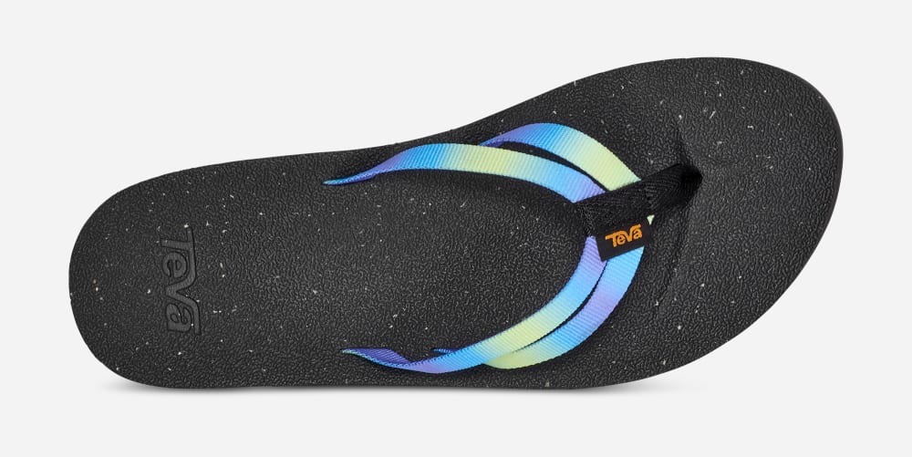 Teva Reflip Strappy Gradiate Flip Flops Dame Grå Lyse Grønn | Norge-5473