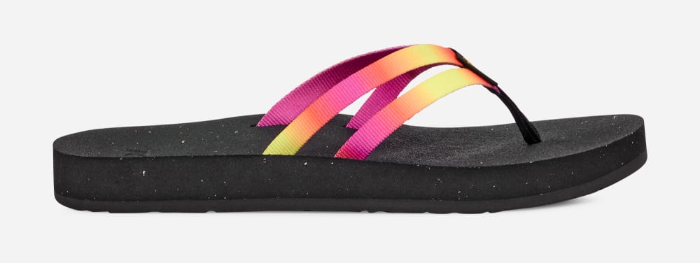 Teva Reflip Strappy Gradiate Flip Flops Dame Rosa Lilla | Norge-6042