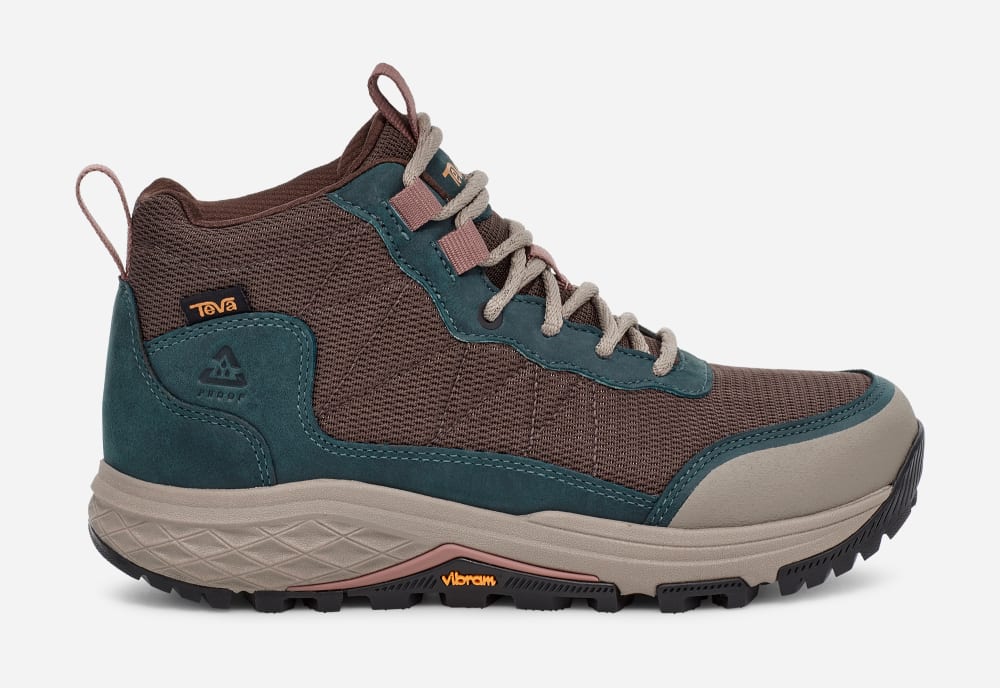 Teva Ridgeview Mid Fjellstøvler Dame Grønn Brune | Norge-8437