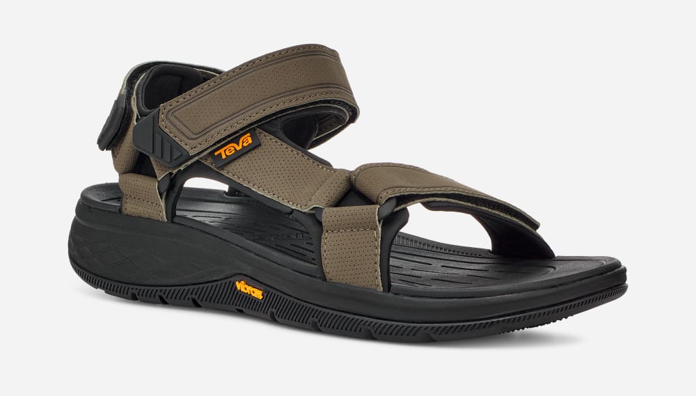 Teva Strata Universal Sandaler Herre Mørke Olivengrønne | Norge-0936