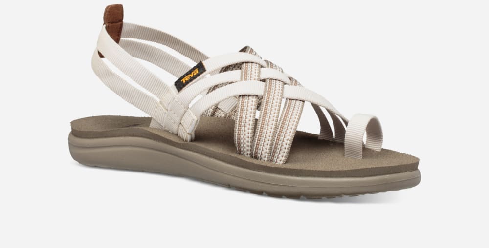 Teva Voya Strappy Sandaler Dame Hvite | Norge-6312