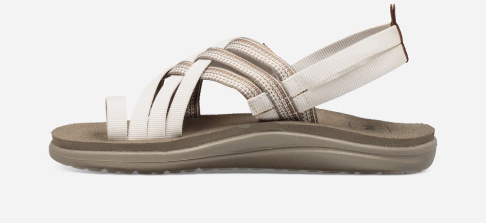 Teva Voya Strappy Sandaler Dame Hvite | Norge-6312