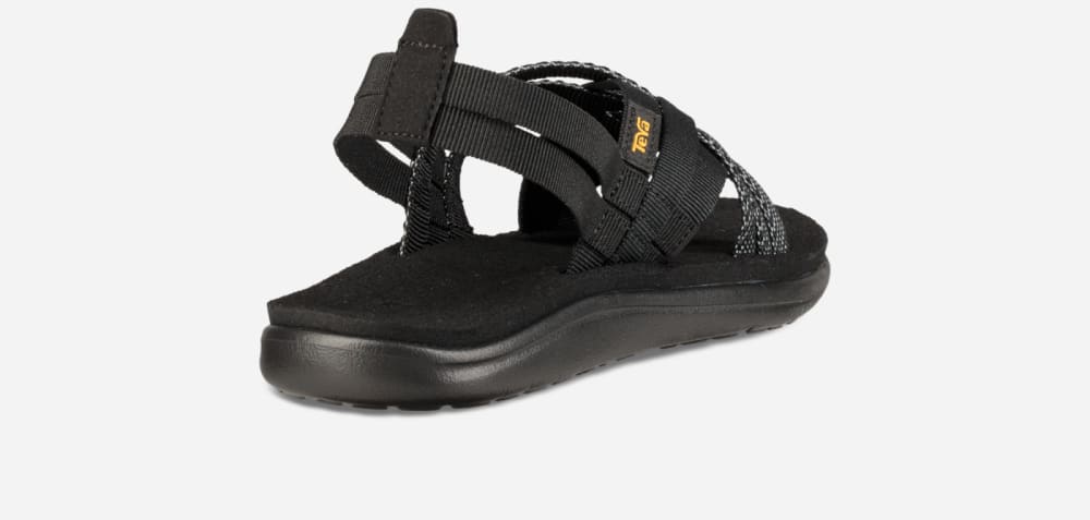 Teva Voya Strappy Sandaler Dame Svarte | Norge-6087