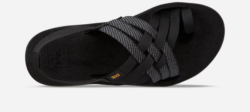 Teva Voya Strappy Sandaler Dame Svarte | Norge-6087