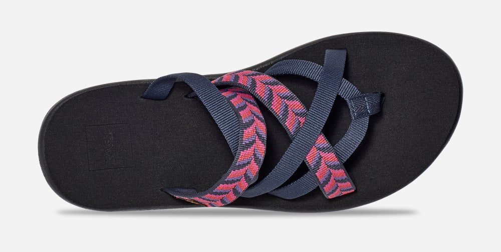 Teva Voya Zillesa Flip Flops Dame Marineblå | Norge-5872