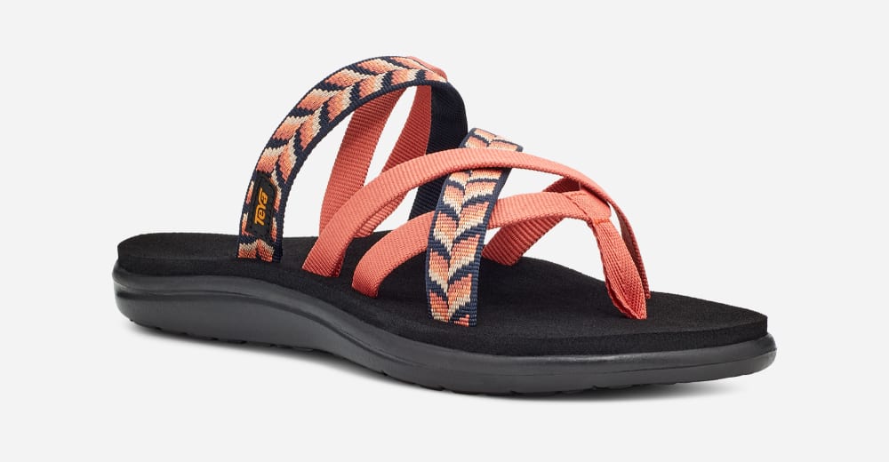 Teva Voya Zillesa Flip Flops Dame Oransje | Norge-9014