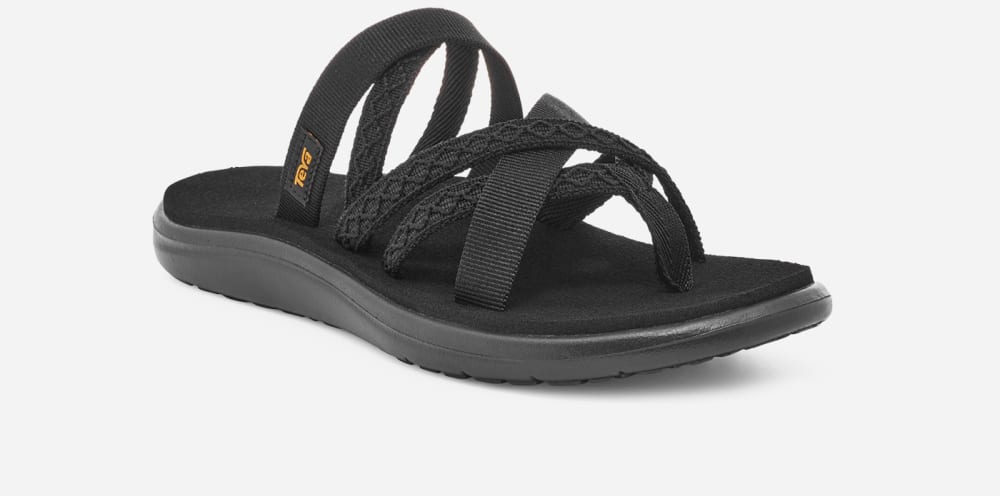 Teva Voya Zillesa Flip Flops Dame Svarte | Norge-6547