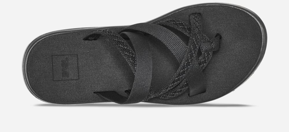 Teva Voya Zillesa Flip Flops Dame Svarte | Norge-6547