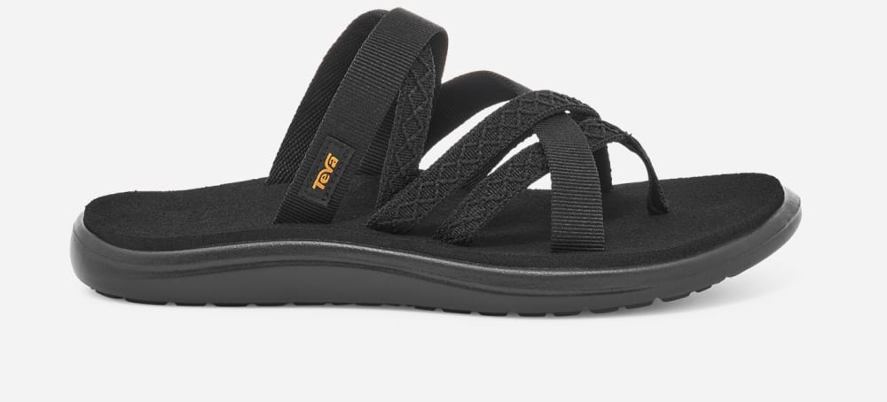 Teva Voya Zillesa Flip Flops Dame Svarte | Norge-6547