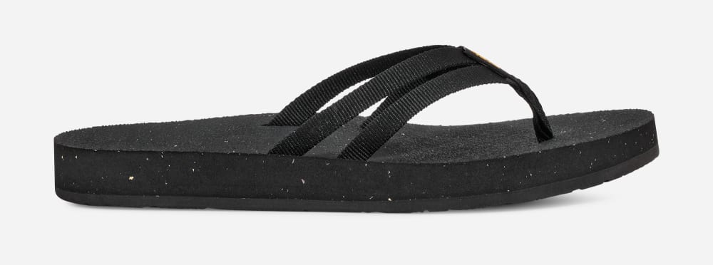 Teva W Reflip Strappy Flip Flops Dame Svarte | Norge-6439