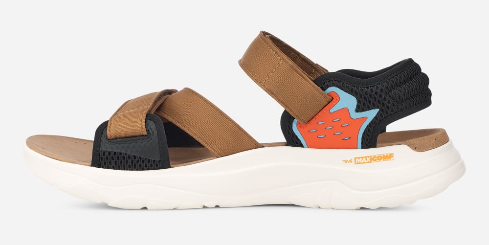 Teva Zymic Sandaler Herre Oransje Brune Svarte | Norge-7184