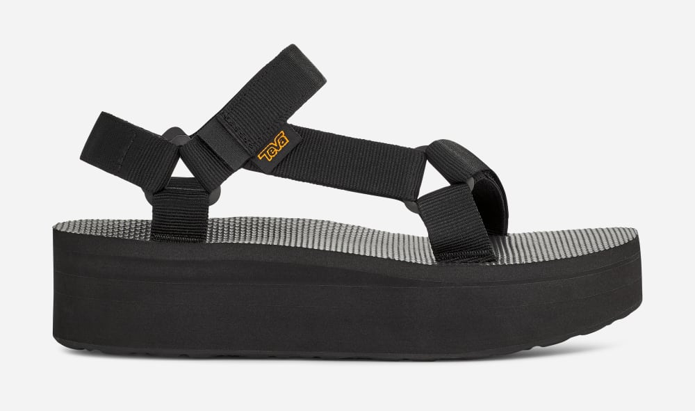 Teva Flatform Universal Platåsandaler Dame Svarte | Norge-6397