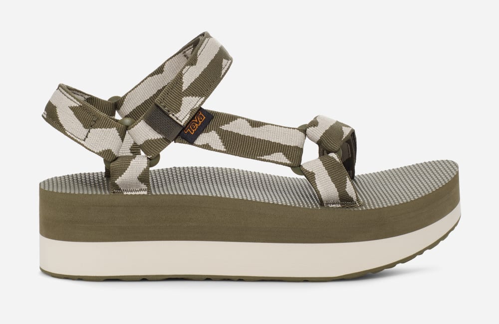 Teva Flatform Universal Platåsandaler Herre Olivengrønne | Norge-9371