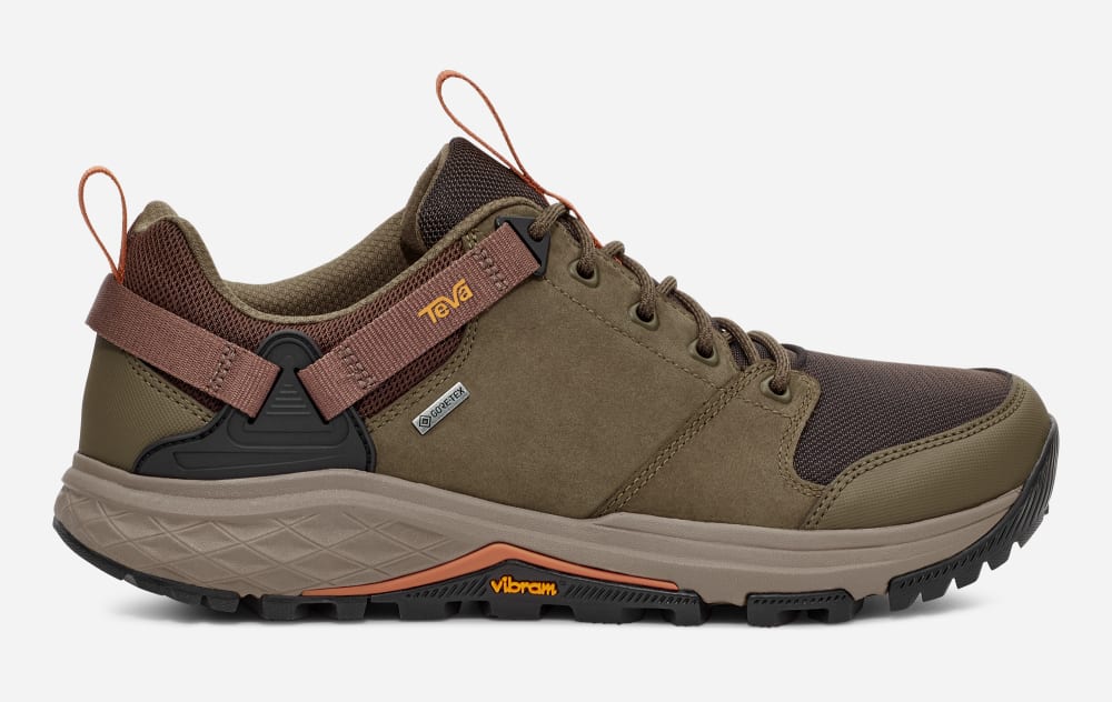 Teva Grandview GTX Low Fjellstøvler Herre Brune Mørke Olivengrønne | Norge-7194