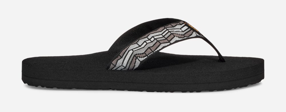 Teva Mush II Flip Flops Dame Svarte Grå | Norge-4820