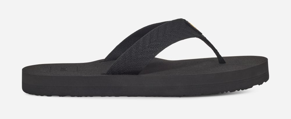 Teva Mush II Flip Flops Dame Svarte | Norge-6478