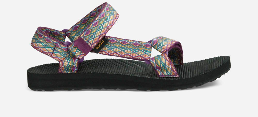 Teva Original Universal Sandaler Dame Mørke Lilla Multicolor | Norge-0724