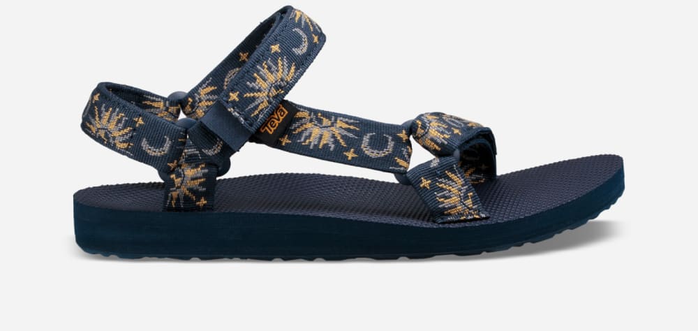 Teva Original Universal Sandaler Dame Oransje Blå | Norge-7289