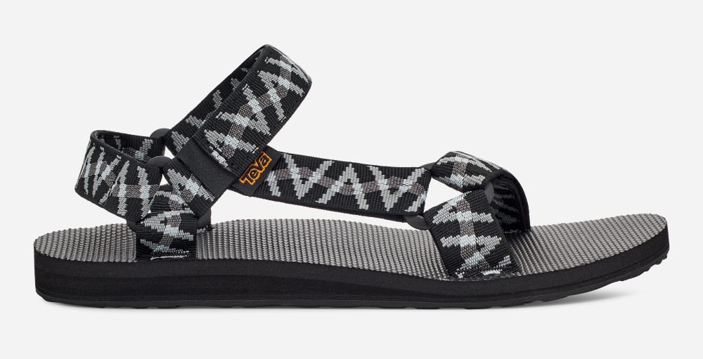 Teva Original Universal Sandaler Herre Lyse Svarte Grå | Norge-6074