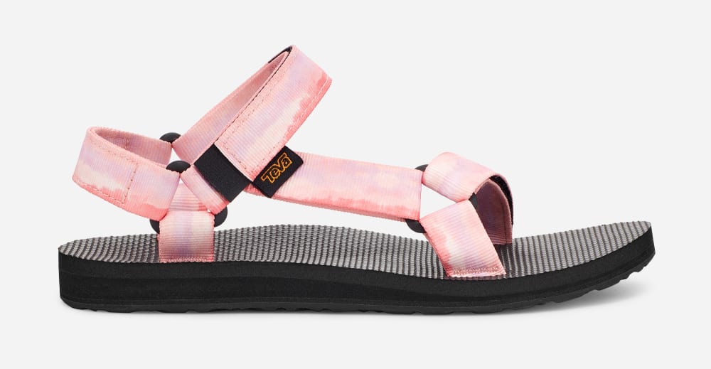 Teva Original Universal Tie-Dye Sandaler Dame Rosa | Norge-1428