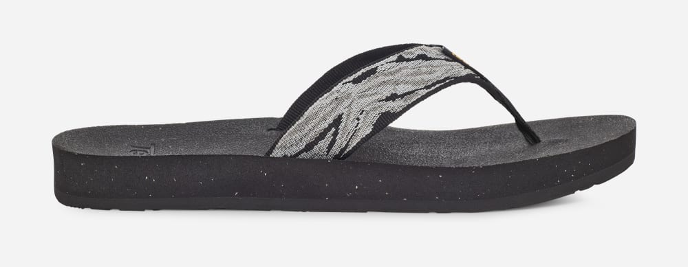 Teva Reflip Flip Flops Dame Svarte Hvite | Norge-2108