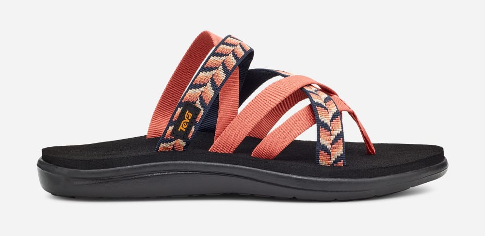 Teva Voya Zillesa Flip Flops Dame Oransje | Norge-9014